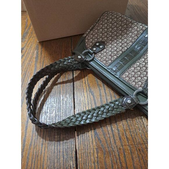 Brighton D451548 Moss Joanna Bag Retired 2010 Purse Handbag Paperwork RARE - Picture 11 of 12